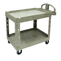 Chariot utilitaire robuste - 4520-88, 2 tiers, 25-1/4" x 39" x 44", Capacit&eacute; 500 lb - Rubbermaid FG452088BEIG