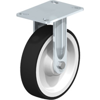 Heavy-Duty Kingpinless Caster, Rigid, 8" (203.2 mm), Thermoplastic Polyurethane, 1760 lbs. (798.32 kg.) - Blickle BHS-POTH 200K-16