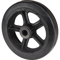 Roue en caoutchouc moul&eacute;, 8" (203 mm) dia. x 2" (51 mm) la, Capacit&eacute; de 400 lb (181 kg) - KLETON 