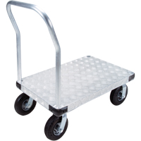 Chariots &agrave; plateforme en aluminium, 24" la x 36" lo, 1400 lb cap, Roues Pneumatique - KLETON 