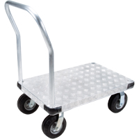 Chariots &agrave; plateforme en aluminium, 24" la x 36" lo, 1100 lb cap, Roues Anticrevaison - KLETON 