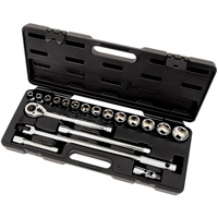 ISK-1220S Jeu de douilles SAE &agrave; 6 pans ITC, 20 Mcx, Prise de 1/2" - JET 020133