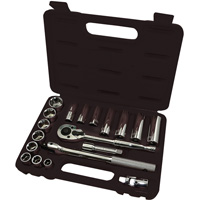 Jeu de douilles m&eacute;triques &agrave; 6 pans ISK-3820M, 20 Mcx, Prise de 3/8", Profond - JET 020124