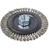 Stringer Bead Brush Wheel, 6" Dia., 0.022" Fill, 5/8"-11 Arbor - JET 553411