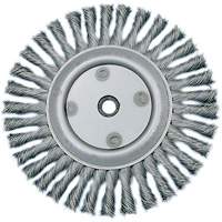 Knot Twisted Wire Wheel, 6" Dia., 0.02" Fill, 5/8"-1/2 Arbor, Steel - JET 550303
