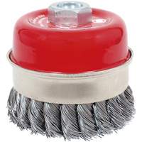 CKB3201T High Performance Knot Banded Cup Brush, 3-1/2" Dia. x 5/8"-11 Arbor - JET 553606