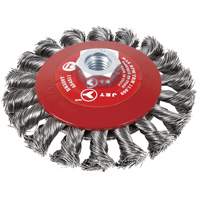 BK520T Knot-Twisted Conical Bevel Brush, 5" Dia., 5/8-11 Arbor - JET 554311