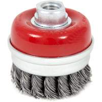 High-Performance Knot Banded Cup Brush, 3" Dia. x 5/8"-11 Arbor - JET 553607