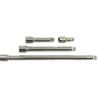 Jeu de barres de rallonges, Prise de 3/8", Fini Chrome, 4 M - JET 690120