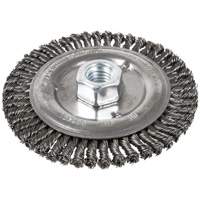 Stringer Bead Brush, 6" Dia., 0.022" Fill, 5/8"-11 Arbor, Steel - JET 553401