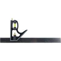 Combination Square, 12" L, Stainless Steel, Plain - JET 776065