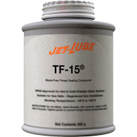 TF-15&reg; Metal-Free Thread Sealing Compound, Brush-Top Can, 227 ml, -46° C - 315° C/50° F - 600° F -  