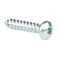 Tapping Screw Pan Head, #14 x 1-1/4" L, Zinc Plated - Fasteners & Fittings Inc. 153580