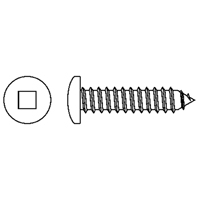 Tapping Pan Head Screws, #10 x 3/4" L, Zinc Plated - Fasteners & Fittings Inc. 153207