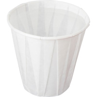 Pleated Cup, Paper, 5 oz., White -  