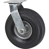 Roulettes de rechange pour chariots &agrave; plateforme robustes, Pivotant, 10" (254 mm), Pneumatique, 400 lb (181 kg) - KLETON 