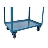 Deep Lipped Service Cart, 2 Tiers, 24" W x 47" H x 36" D, 1200 lbs. Capacity - KLETON 