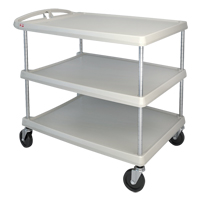 myCart Utility Cart, 3 Tiers, 26" x 36-7/8" x 36", 500 lbs. Capacity - Metropolitan Wire MY2636-35G