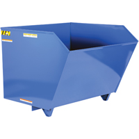 Low Profile 90 Degree Self Dumping Hopper, Steel, 1-1/2 cu.yd., Blue - Vestil H-150-MD