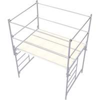 Accessoires pour &eacute;chafaudage - Barre de retenue, Barre de retenue, 2" la x 120" h - Metaltech M-MGR10