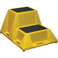 Escabeaux industriels, 2 marches, 36" x 28" x Hauteur 20" - Techstar Plastics Inc SS#2