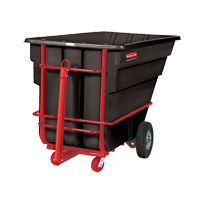 Tilt Truck, Polyethylene, 1-1/2 cu. yd., 2100 lbs. Load Capacity - Rubbermaid FG102641BLA