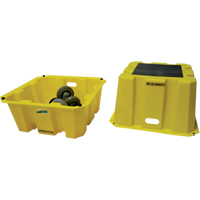 Escabeaux emboîtables industriels, 25" x 25" x Hauteur 10-1/2" - Diversified Plastics Inc. NST-1