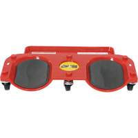 Socle roulant pour les genoux, Plastique, Rouge, Capacit&eacute; 350 lb - Vestil KNEE-D