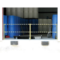 Safety Lift Gate, 10' L x 42-5/8" H, 159" Raised, Yellow - Vestil SLG-10