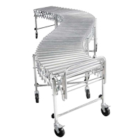 Expandable/Flexible Conveyors, 24" W x 24' 8" L, 200 lbs. per lin. ft. Capacity - Nestaflex RLS24024S