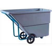 Chariot basculeur en acier, Poly&eacute;thyl&egrave;ne, 0,625 vg³, Capacit&eacute; de charge de 850 lb - KLETON 