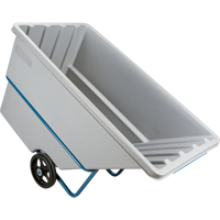 Chariot basculeur en acier, Poly&eacute;thyl&egrave;ne, 1,1 vg³, Capacit&eacute; de charge de 2000 lb - KLETON 