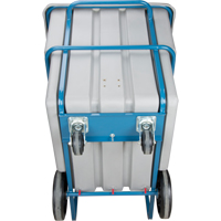 Chariot basculeur en acier, Poly&eacute;thyl&egrave;ne, 1,1 vg³, Capacit&eacute; de charge de 2000 lb - KLETON 