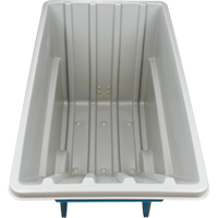 Chariot basculeur en acier, Poly&eacute;thyl&egrave;ne, 1,1 vg³, Capacit&eacute; de charge de 2000 lb - KLETON 
