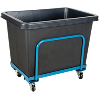 Tapered Wall Box Truck, Polyethylene, 39" L x 27" W x 30" H, 12 cu. ft. Volume, 800 lbs. Capacity - KLETON 