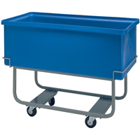 Starcarts robustes &eacute;lev&eacute;s, Poly&eacute;thyl&egrave;ne, 48" lo x 24" la x 36" h, Volume 9 pi³, Capacit&eacute; 1000 lb - Techstar Plastics Inc 330E-BLUE