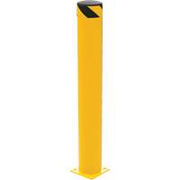 Butoir de s&eacute;curit&eacute;, Acier, 48" h x 6,5" la, Jaune - Vestil BOL-48-6.5