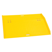 Portable Poly Hand Truck Dock Plate, 750 lbs. Load Capacity, 36" L x 48" W x 5" H - Eagle Mfg. 1797