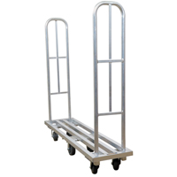 Chariot &agrave; plateforme en aluminium U-Boat, 16" la x 63" lo, 1322 lb cap, Roues Polyur&eacute;thane - Wesco 270339