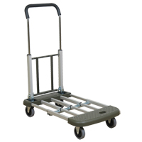 Chariot &agrave; plateforme t&eacute;l&eacute;pliante, Aluminium, 330 lb, 29-1/2" lo x 17-1/2" la, Hauteur 36-1/2" - Wesco 272048