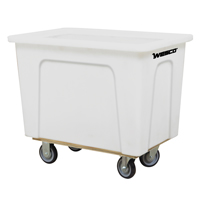 Box Truck, White Polyethylene, 42" L x 30" W x 36" H, 20 cu. ft. Volume, 600 lbs. Capacity - Wesco 272520