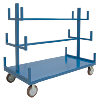 Support mobile pour tuyaux & barres, Acier, 48" la x 36" p x 60" h, Capacit&eacute; de 3000 lb - KLETON 