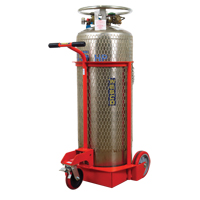Large Liquid Gas Cylinder Truck LCC, Polyurethane Wheels, 20" W x 20" D Base, 1000 lbs. - Wesco 210131