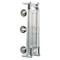 Aluminum U-Boat Folding Bulk Delivery Cart, 18" W x 61" L, 1200 lbs. Cap., Polyurethane Wheels - New Age Industrial BDT18568