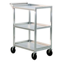 Chariot utilitaire, 3 Tiers, 16-1/2" la x 39" h x 27-3/4" p, Capacit&eacute; 350 lb - New Age Industrial 1440