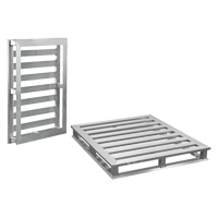 Palette &agrave; cadre tubulaire en aluminium 4 c&ocirc;t&eacute;s - New Age Industrial 99749