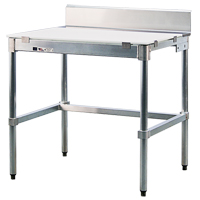 Poly-Top Workbench, 36" W x 24" D x 35-1/2" H, 2000 lbs. Capacity - New Age Industrial 24PBS36KD