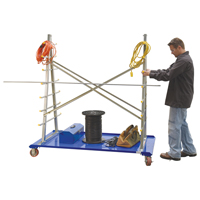 Chariot &agrave; cadre en A pour barres et tuyaux, Acier, 36-3/4" la x 73-3/4" p x 72-1/2" h, Capacit&eacute; de 2000 lb - Vestil AFSR-3672