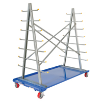 Chariot &agrave; cadre en A pour barres et tuyaux, Acier, 36-3/4" la x 73-3/4" p x 72-1/2" h, Capacit&eacute; de 2000 lb - Vestil AFSR-3672