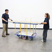 Horizontal Panel Cart, 63-7/16" x 28-1/2" x 40-15/16", 2000 lbs. Capacity - Vestil PANEL-H